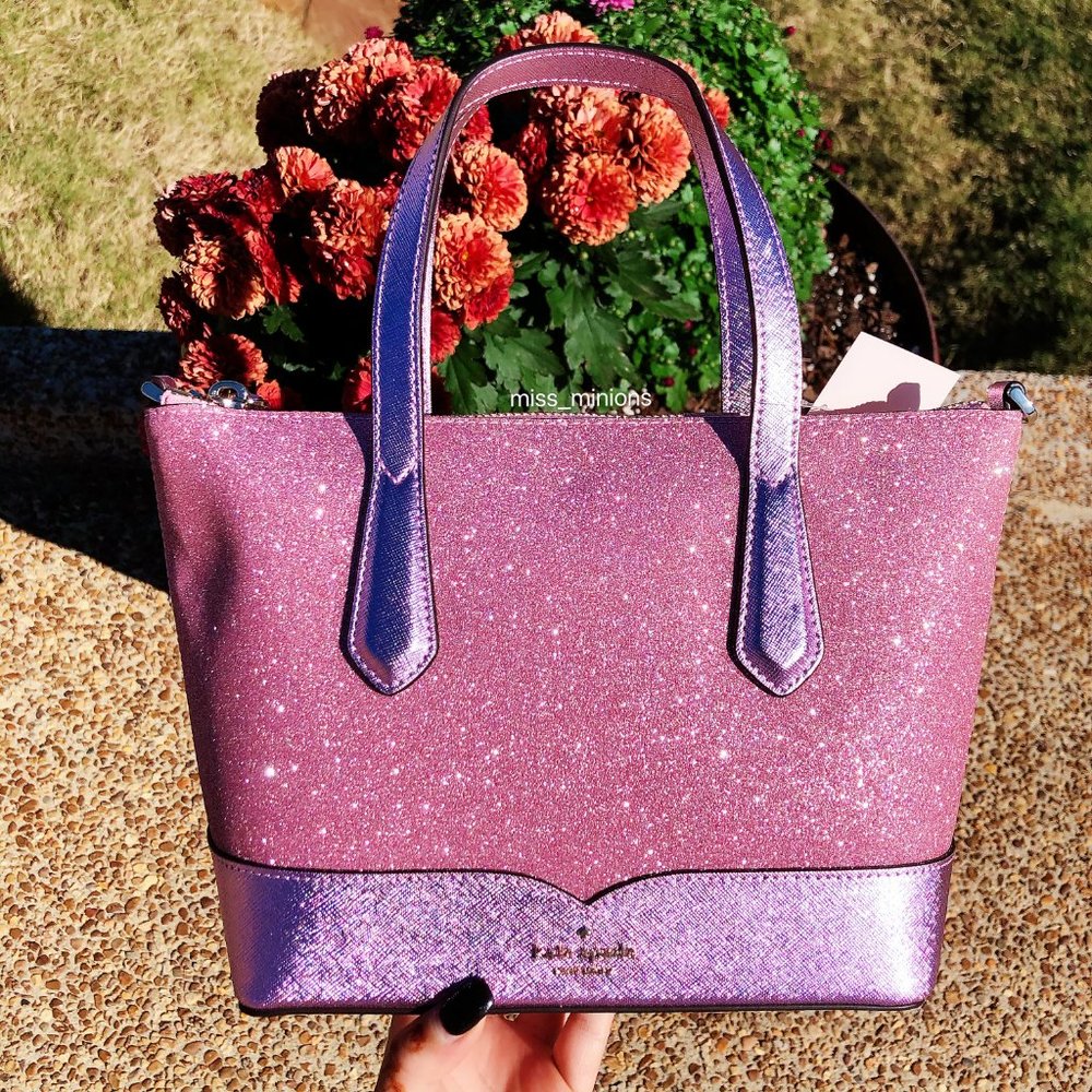 kate spade lola glitter satchel wristlet set - Picture 11 of 13